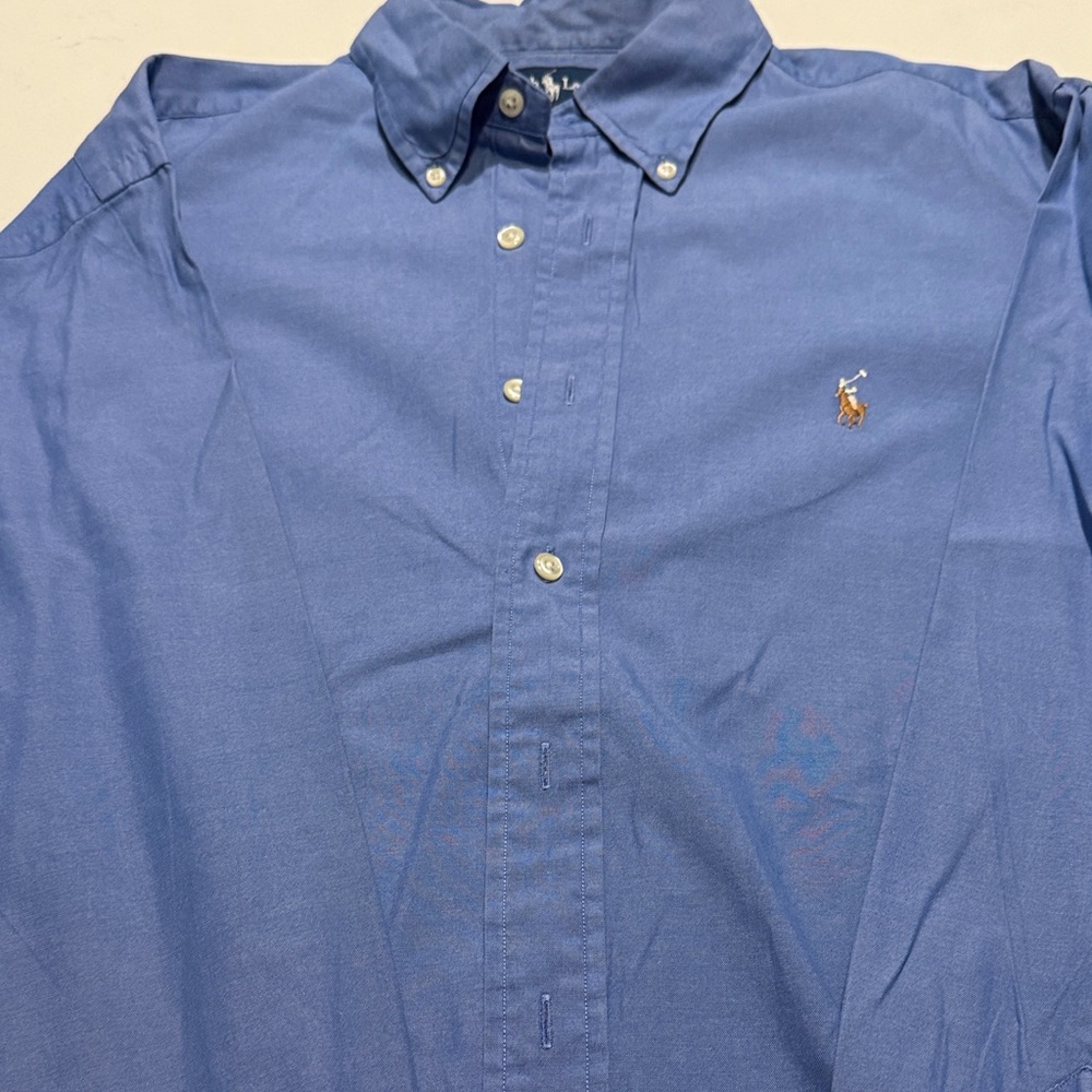 Ralph Lauren Classic Blue Button-Down Shirt